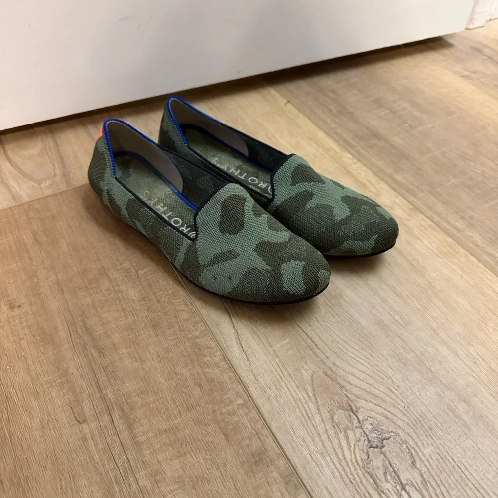 Rothy’s The Loafer Olive Green Camo Women’s Size 7